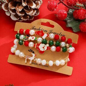 Christmas Bracelets: Set of 4